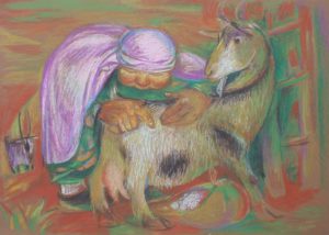 Рафаэль Кадыров. "Бабушка и коза"